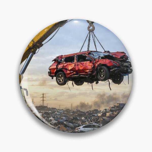 Item preview, Car lifted from a sea of scrap metal designed and sold by Sigtrix.