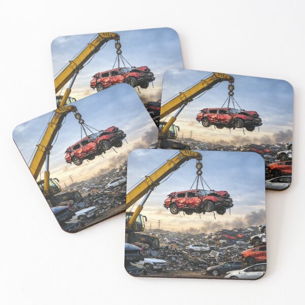 Item preview, Car lifted from a sea of scrap metal designed and sold by Sigtrix.