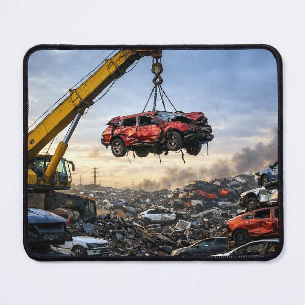 Item preview, Car lifted from a sea of scrap metal designed and sold by Sigtrix.