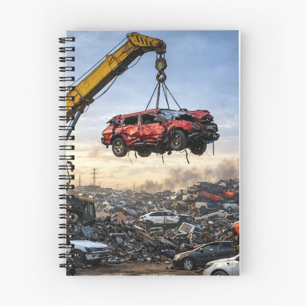 Item preview, Car lifted from a sea of scrap metal designed and sold by Sigtrix.
