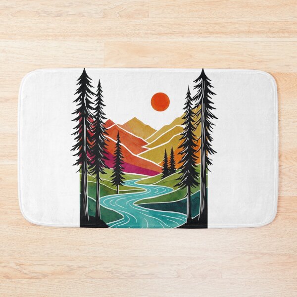Item preview, Radiant Mountain River Sunrise designed and sold by GabeMountainArt.
