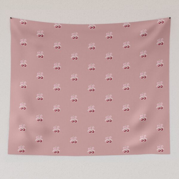 Item preview, Cute Cherry with Pink Bow | Kawaii Cherry Aesthetic Art designed and sold by AeraArts.