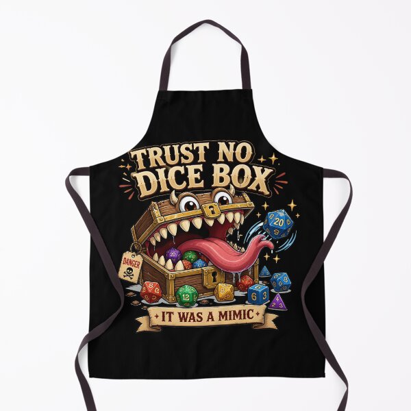 Item preview, Trust No Dice Box It Was A Mimic - Funny D&D RPG Design designed and sold by BadhbhLoot.