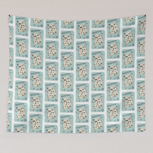Item preview, Map of South Korea - Teal designed and sold by Those Pencil Shavings.