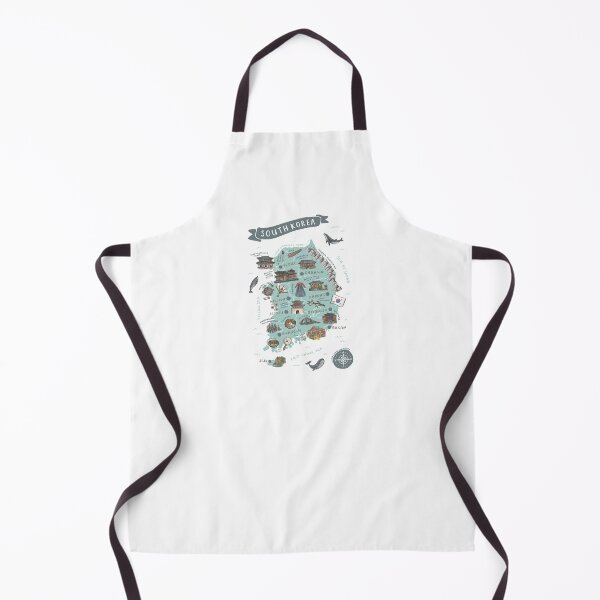 Item preview, Map of South Korea - Teal designed and sold by Those Pencil Shavings.