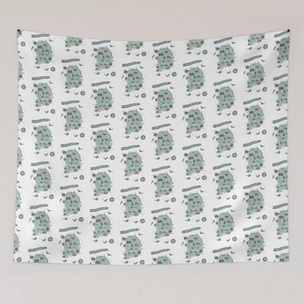 Item preview, Map of South Korea - Teal designed and sold by Those Pencil Shavings.