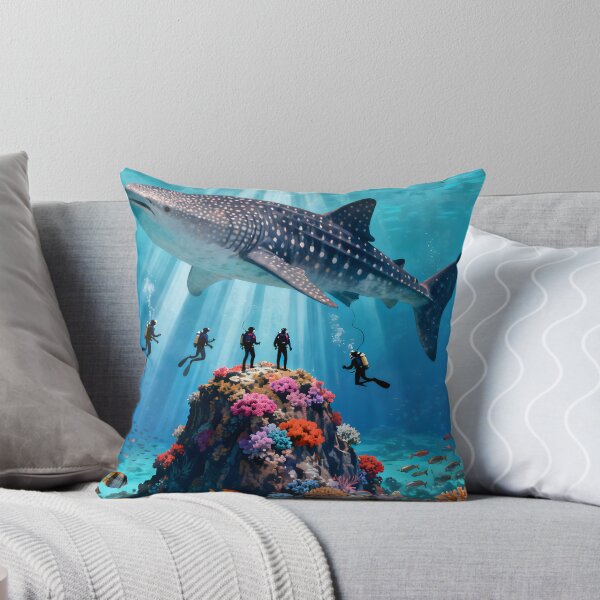 Item preview, Richelieu Rock Whale Shark Kingdom Vintage Travel Poster – Surin Islands Thailand designed and sold by Spirit of Siam.