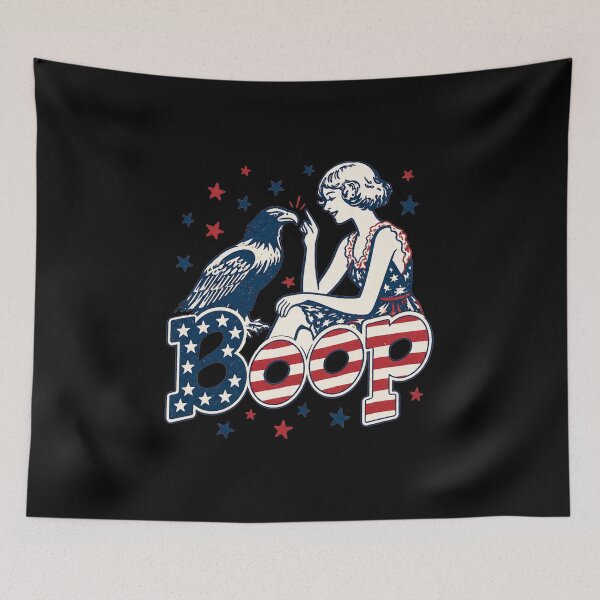 Item preview, Boop Vintage Girl and Eagle Funny Patriotic Retro Art designed and sold by AimeeRowley66.