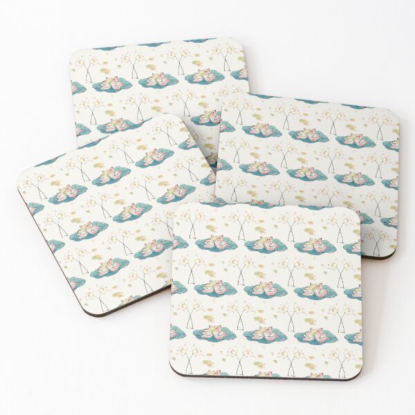 Item preview, Watercolor Lotus Flower Pond Pattern designed and sold by Zaya_art.