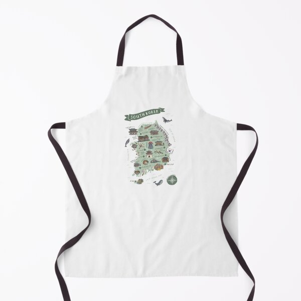 Item preview, Map of South Korea - Green designed and sold by Those Pencil Shavings.