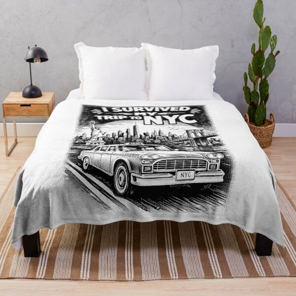 Item preview, I Survived My Trip To NYC Funny Yellow Taxi New York Travel designed and sold by Dolphin Graphic.