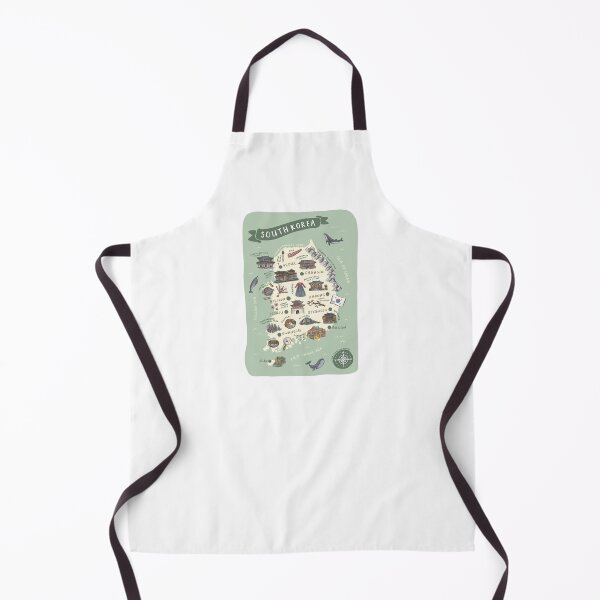 Item preview, Map of South Korea - Green designed and sold by Those Pencil Shavings.