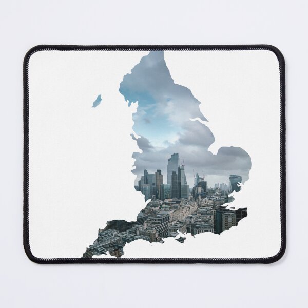 Item preview, England Map Silhouette London Skyline Cityscape designed and sold by Maroan93.