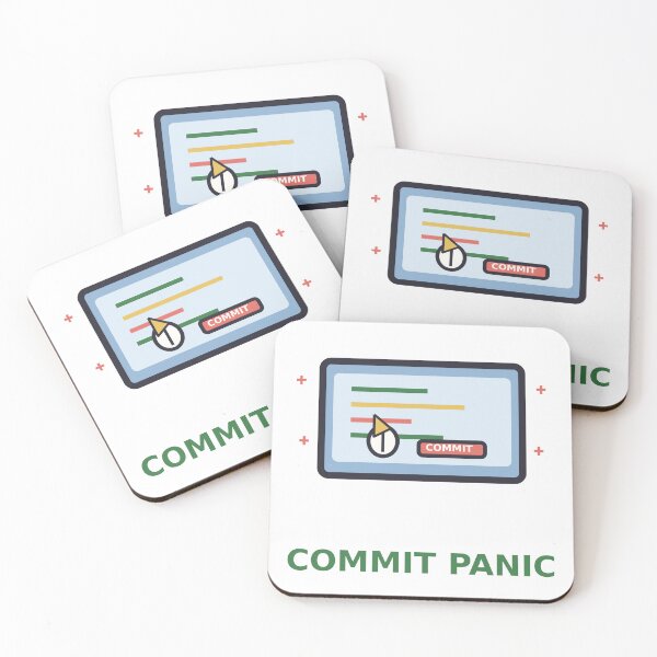 Item preview, Commit Panic — Funny Programmer Git Commit Design, Developer Gift designed and sold by QuirkyCartel.