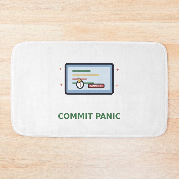 Item preview, Commit Panic — Funny Programmer Git Commit Design, Developer Gift designed and sold by QuirkyCartel.