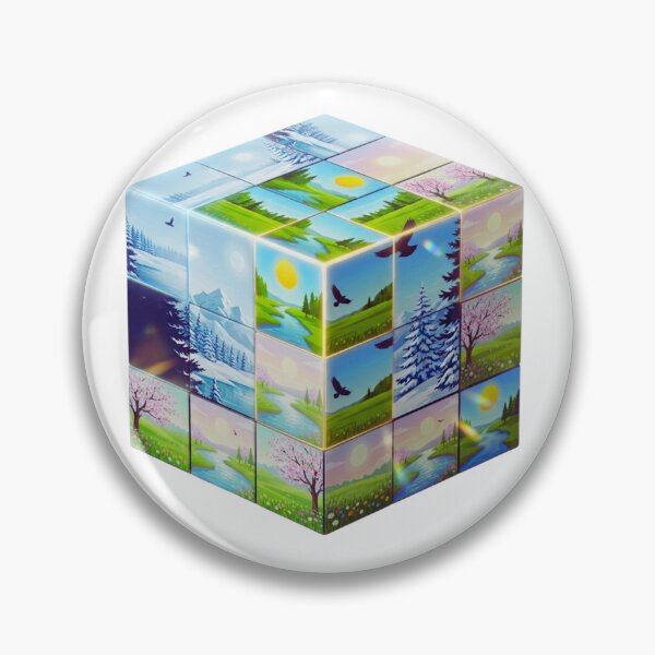 Item preview, Seasonal Nature Cube Landscape designed and sold by GabeMountainArt.
