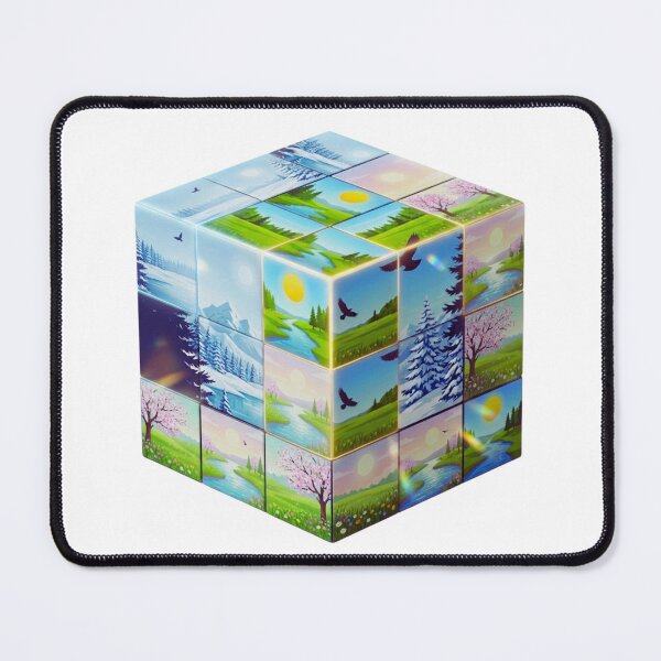 Item preview, Seasonal Nature Cube Landscape designed and sold by GabeMountainArt.