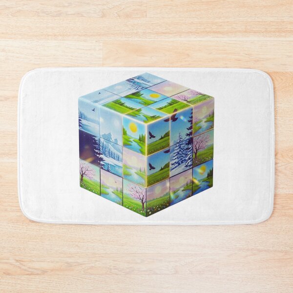 Item preview, Seasonal Nature Cube Landscape designed and sold by GabeMountainArt.