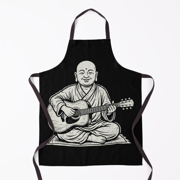 Item preview, Meditating Buddha Playing Acoustic Guitar Vintage Zen Music designed and sold by raedattia.