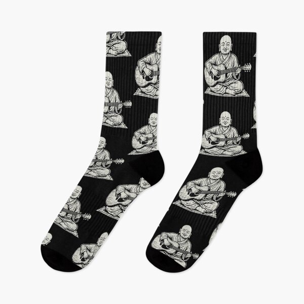 Item preview, Meditating Buddha Playing Acoustic Guitar Vintage Zen Music designed and sold by raedattia.