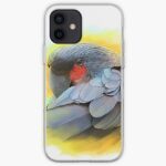 Black Palm Cockatoo Realistic Painting iPhone Case