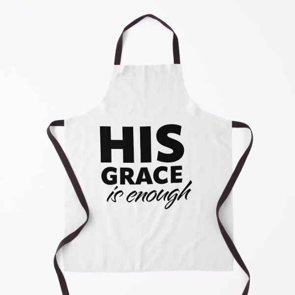 Item preview, His Grace Is Enough – Christian Faith Typography T-Shirt Design designed and sold by CrossCrafted.