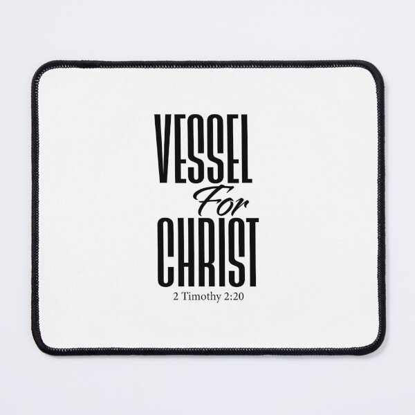 Item preview, Vessel For Christ – Christian Faith Typography T-Shirt Design designed and sold by CrossCrafted.