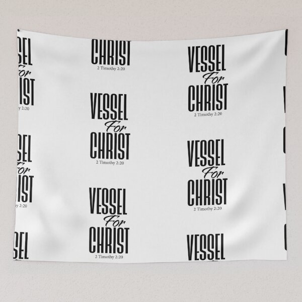 Item preview, Vessel For Christ – Christian Faith Typography T-Shirt Design designed and sold by CrossCrafted.