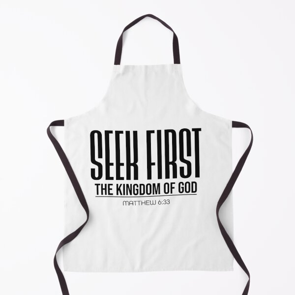 Item preview, Seek First The Kingdom Of God – Christian Faith Typography T-Shirt Design designed and sold by CrossCrafted.