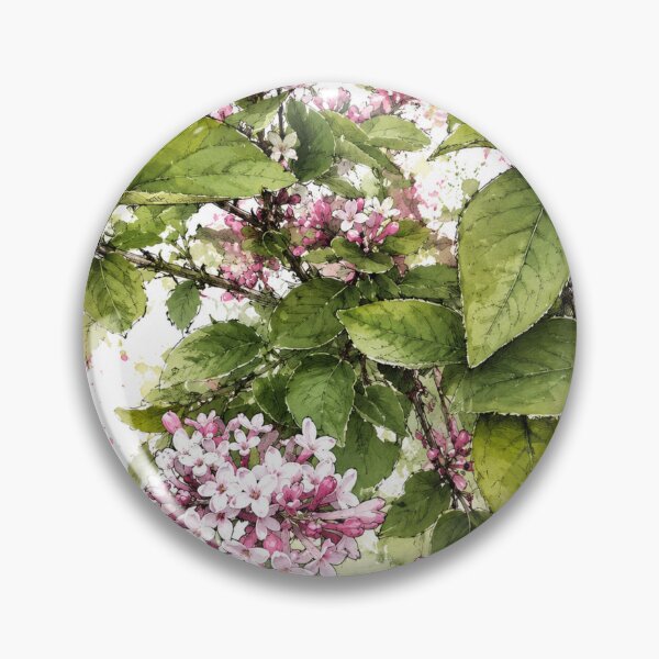 Item preview, Botanical Watercolor Illustration of Lilacs designed and sold by Axokris.