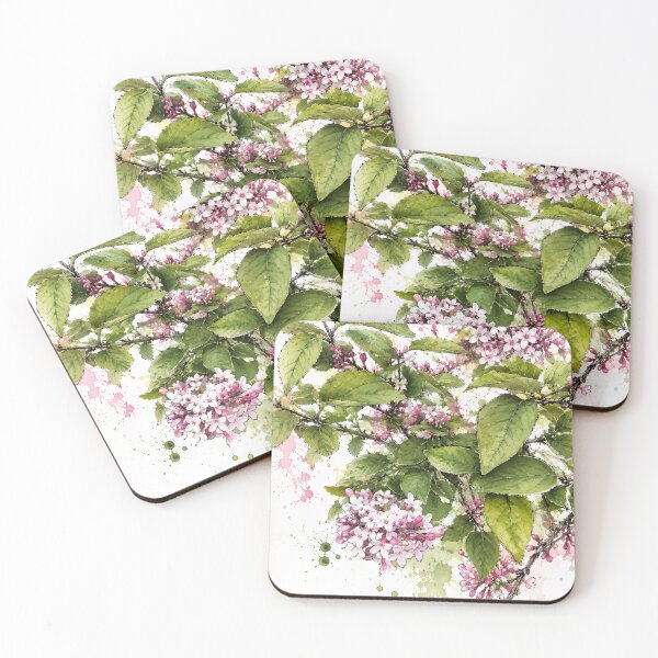 Item preview, Botanical Watercolor Illustration of Lilacs designed and sold by Axokris.