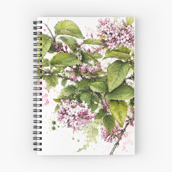 Artikelvorschau, Botanische Aquarellillustration von Flieder entworfen und verkauft von Axokris.