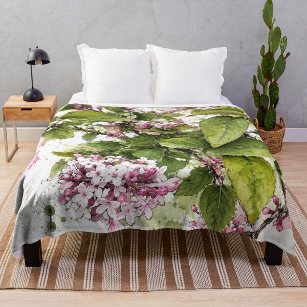 Item preview, Botanical Watercolor Illustration of Lilacs designed and sold by Axokris.