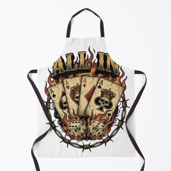 Item preview, All In Poker Flames designed and sold by WearTheVibe Store.