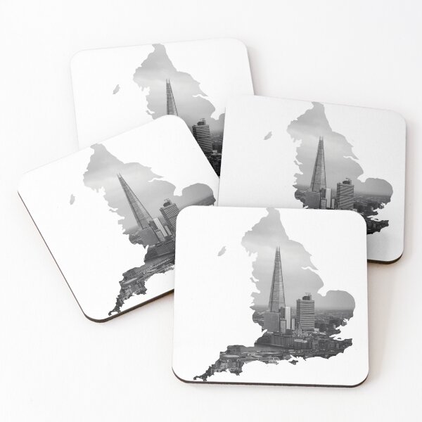 Item preview, The Shard London Skyline England Map Silhouette 3 designed and sold by Maroan93.