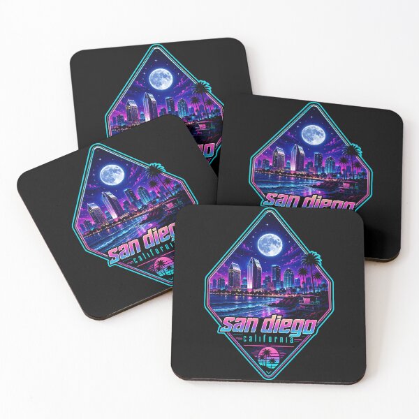 Item preview, San Diego California Coast Cyberpunk Art Travel designed and sold by TomFrontierArt.