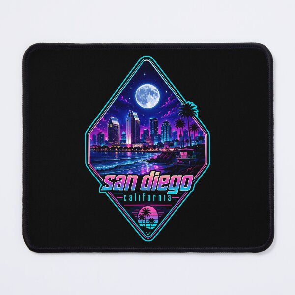 Item preview, San Diego California Coast Cyberpunk Art Travel designed and sold by TomFrontierArt.