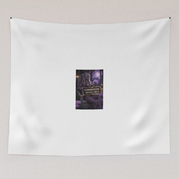 Item preview, Purple Elf Queen Holding Commission Sign designed and sold by CathryneDelamort.