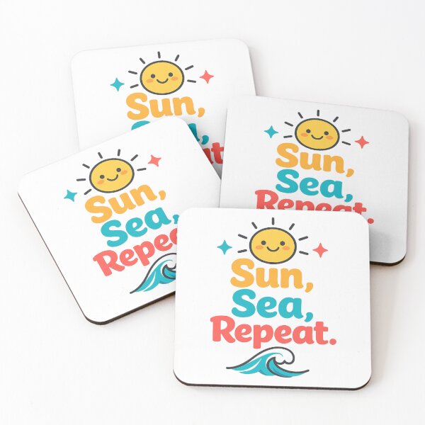 Item preview, Cute Sun Sea Summer Vibes designed and sold by Wonder-Ink-Lab.