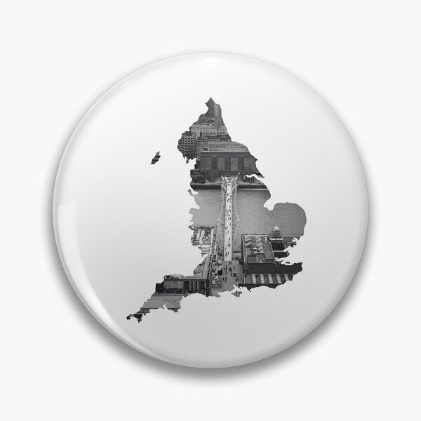 Item preview, England Map Millennium Bridge London Black and White designed and sold by Maroan93.