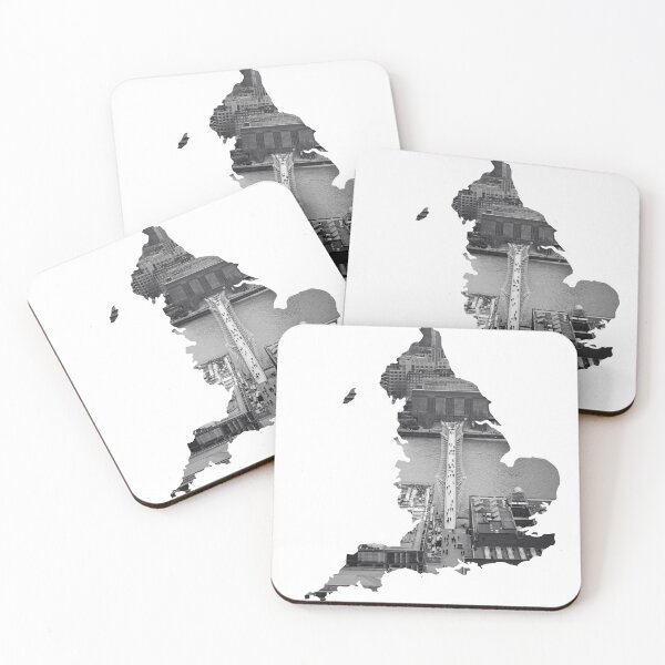 Item preview, England Map Millennium Bridge London Black and White designed and sold by Maroan93.