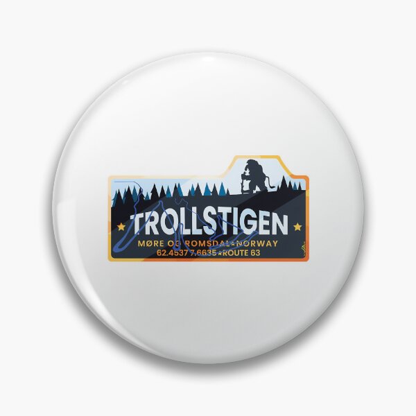 Item preview, Trollstigen The Troll Road Norway T-Shirt Sticker 01 designed and sold by ackenjm.