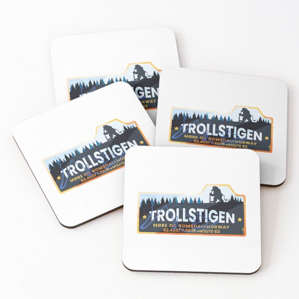 Item preview, Trollstigen The Troll Road Norway T-Shirt Sticker 01 designed and sold by ackenjm.