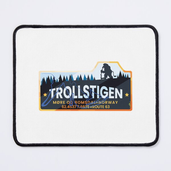 Item preview, Trollstigen The Troll Road Norway T-Shirt Sticker 01 designed and sold by ackenjm.