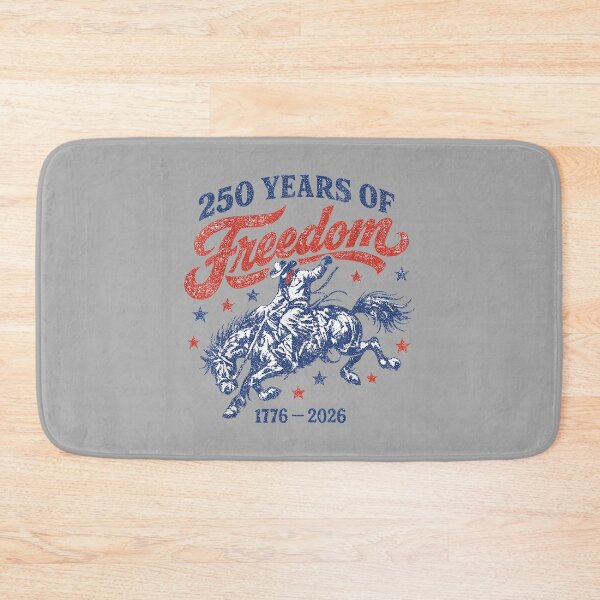 Item preview, Vintage 250 Years of Freedom America Cowboy Rodeo US Flag designed and sold by ArleneRowe.