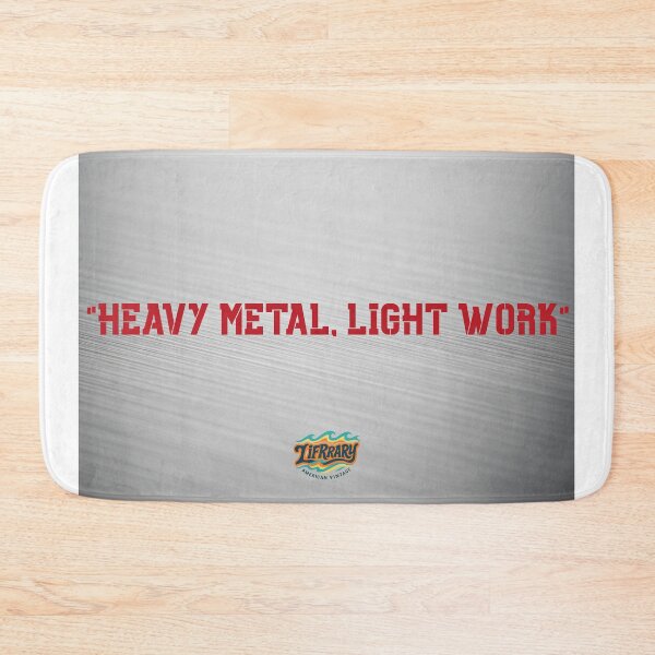 Item preview, Heavy Metal Light Work - Funny Brushed Metal Graphic designed and sold by lifrary365.