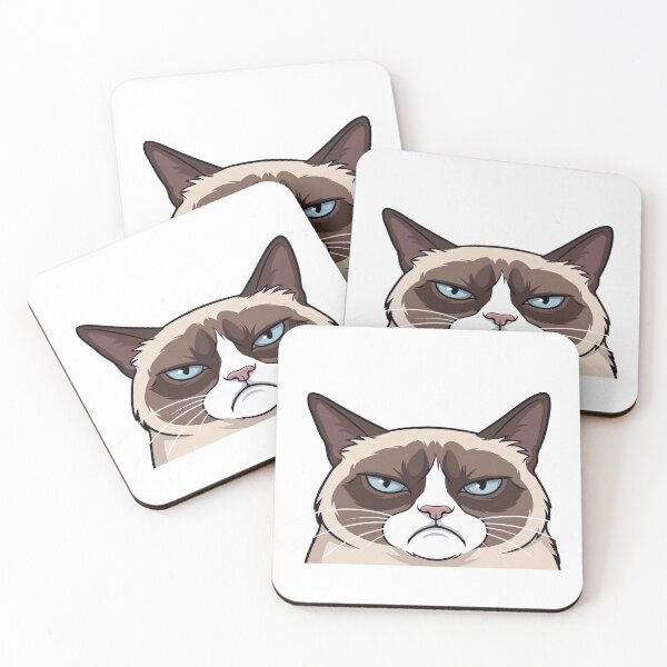 Item preview, Grumpy Cat Funny Vector Illustration designed and sold by Volandemor.