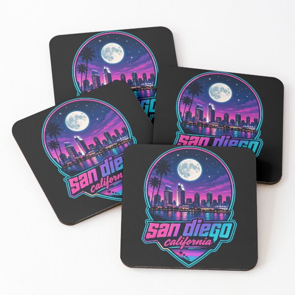 Item preview, San Diego California Travel Vapowave designed and sold by TomFrontierArt.