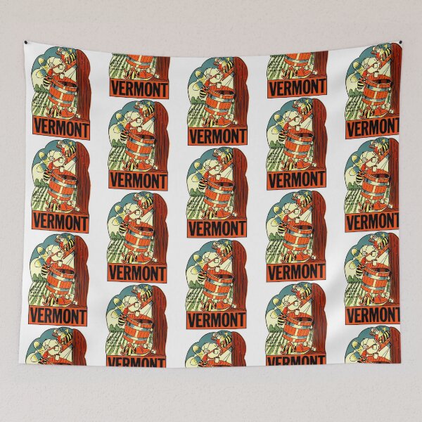 Item preview, Vermont Maple Syrup Party Vintage Travel Decal designed and sold by ackenjm.
