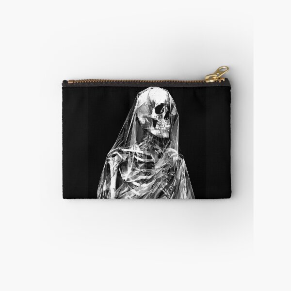 Item preview, Geometric Skeleton Bride with Veil Gothic Art designed and sold by inkoutninja.